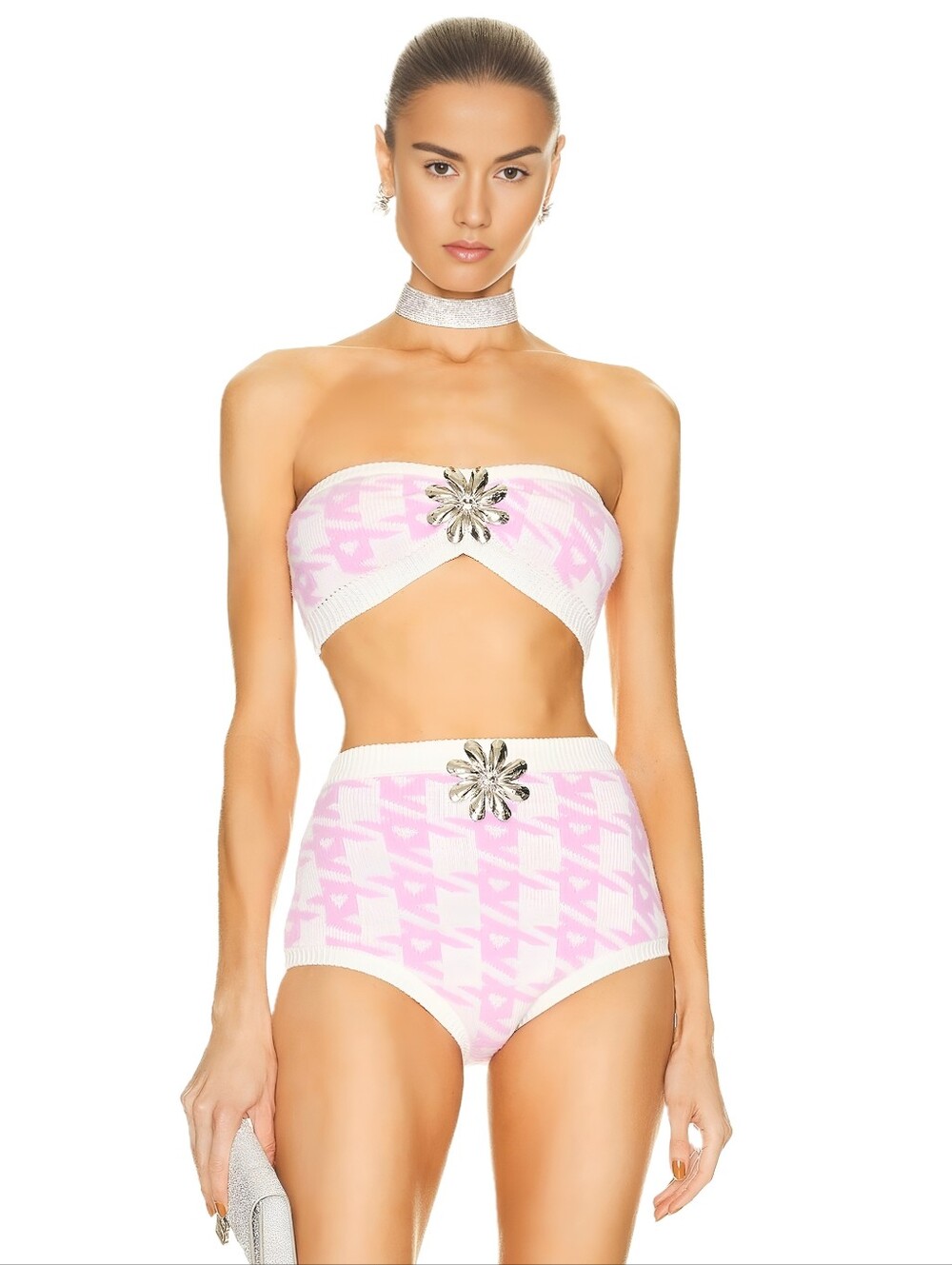 AREA Pink Mussel Flower Camisole XS NWT
